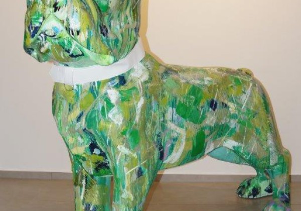 Französische Bulldogge GFK, 180 cm